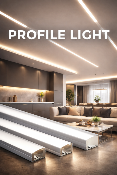 LED Profile Light – Modern Linear Ceiling Lighting