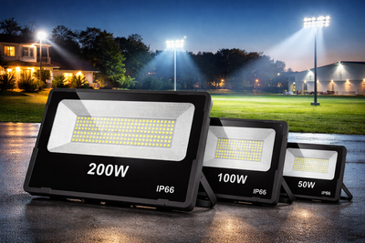 high power LED flood lights for outdoor security and area lighting