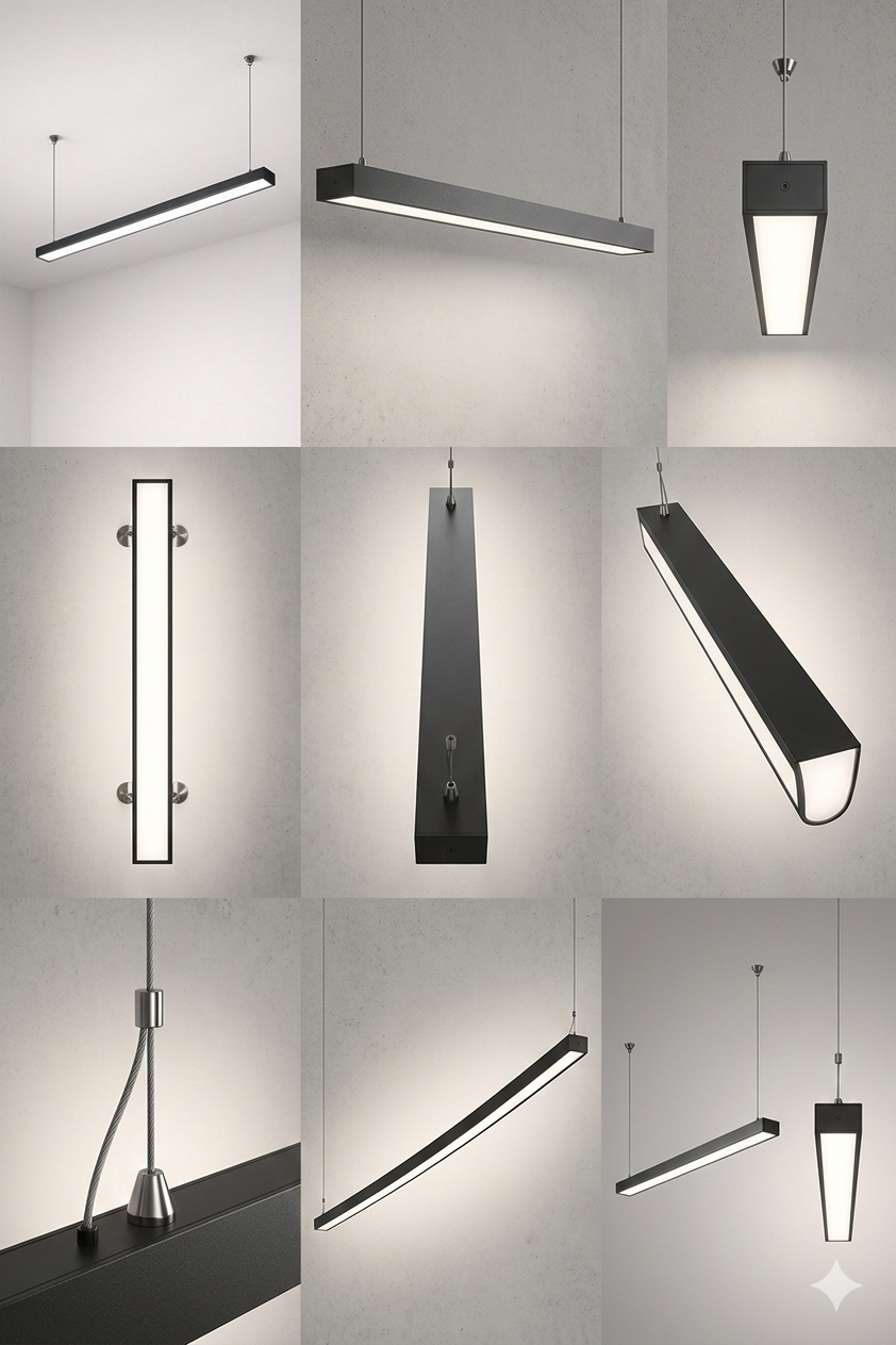 1200mm Linear Profile Light 1201  Indoor GLOW MAHAL.