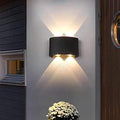 Modern Black Up Down Outdoor Wall Light 4W | 2 Beam Up Down  Outdoor GLOW MAHAL.