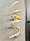 3-in-1 Spiral LED Wall Light – Modern Gold Decorative Wall Lamp