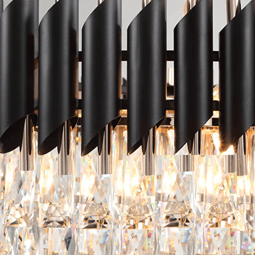 Black Mamba Crystal Chandelier – Luxury Black & Gold Statement Lighting  Indoor GLOW MAHAL.
