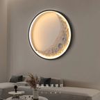 Artistic Textured Moon LED Wall Light  Indoor GLOW MAHAL.