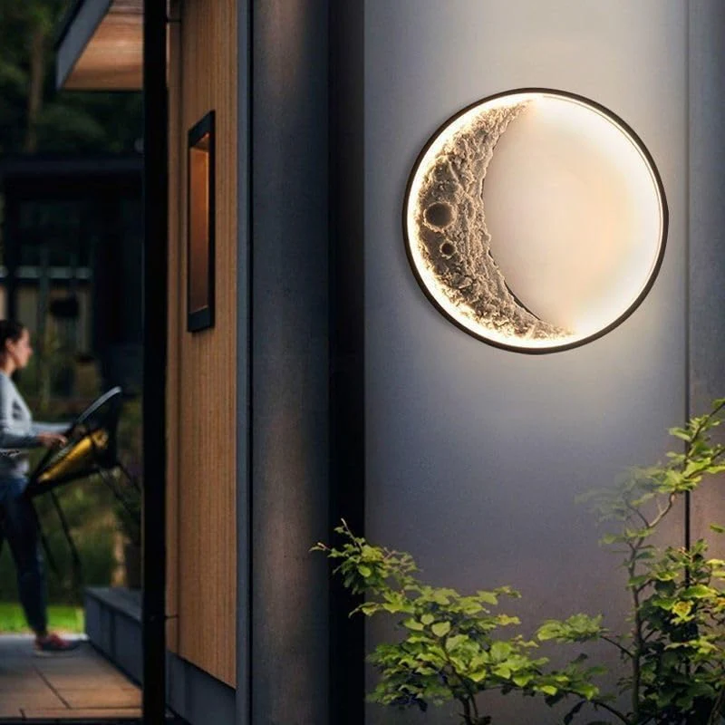 Artistic Textured Moon LED Wall Light  Indoor GLOW MAHAL.