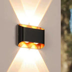 Modern Black Up and Down Outdoor Wall Light 4W  Outdoor GLOW MAHAL.