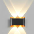 Modern Black Up and Down Outdoor Wall Light 4W  Outdoor GLOW MAHAL.