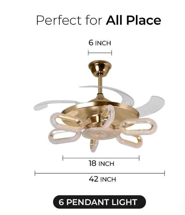  Chandelier Ceiling Fan 
