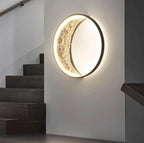 Artistic Textured Moon LED Wall Light  Indoor GLOW MAHAL.