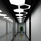LED Hexagon Hanging Light l 600MM   GLOW MAHAL.