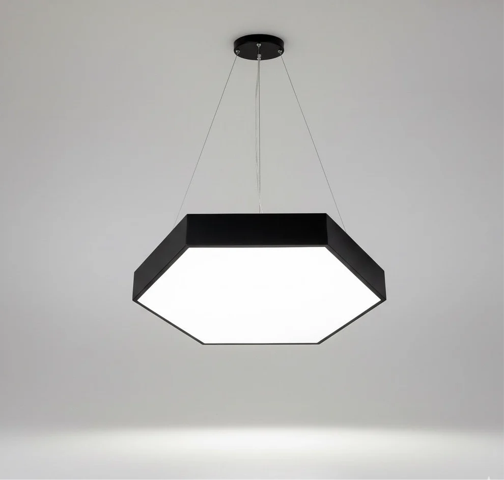 LED Hexagon Hanging Light l 600MM   GLOW MAHAL.