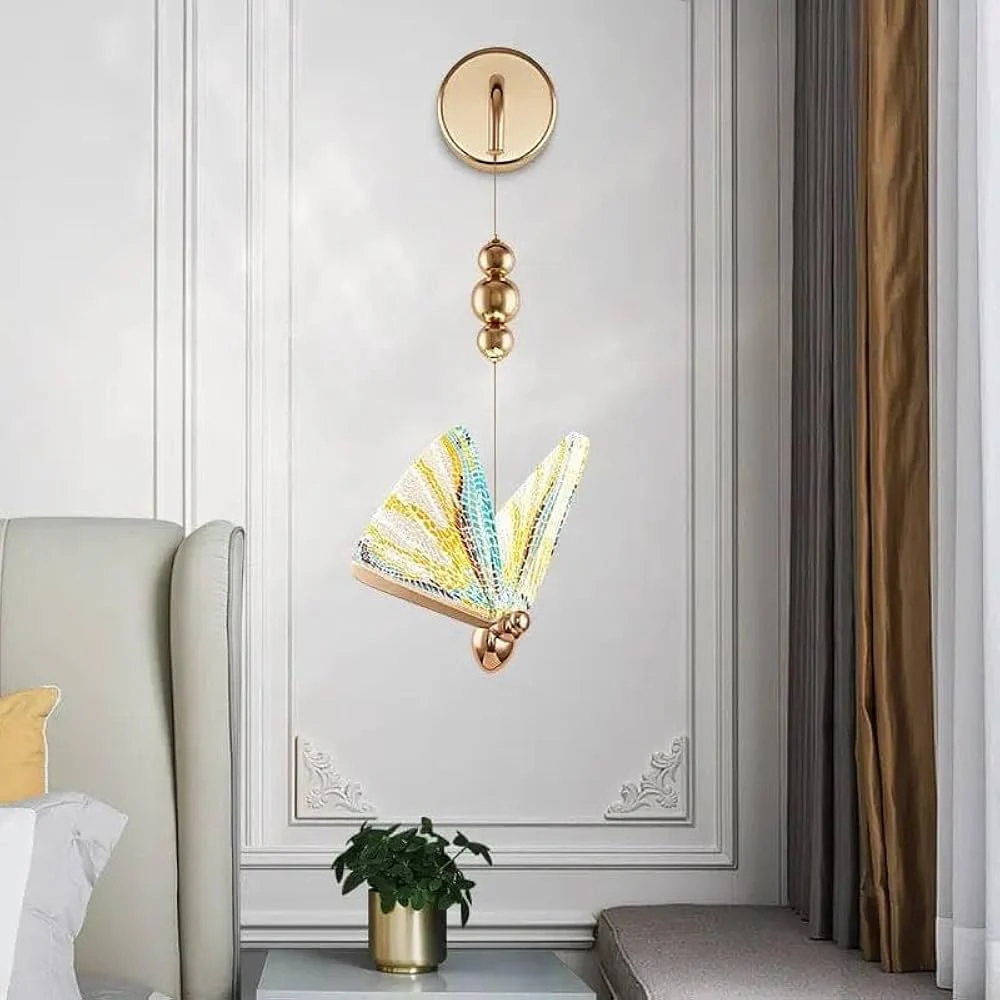 Butterfly Hanging LED Wall Light – Decorative Modern Wall Lamp  Indoor GLOW MAHAL.