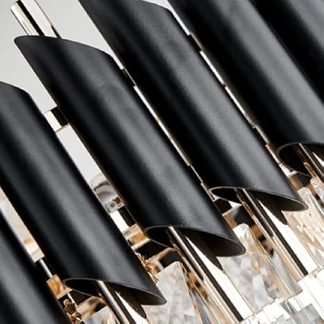 Dazzling Crystal Black Mamba Chandelier For Dining Table