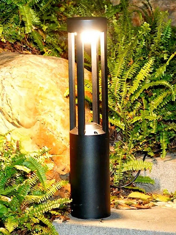 Black Garden Bollard Light (1200) 12W